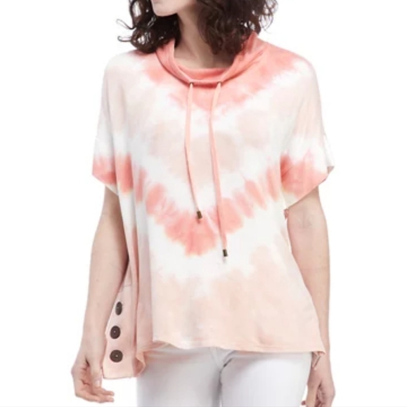 new directions Tops - Studio Women's Tie Dye Hoodie Cape Poncho - NWOT
